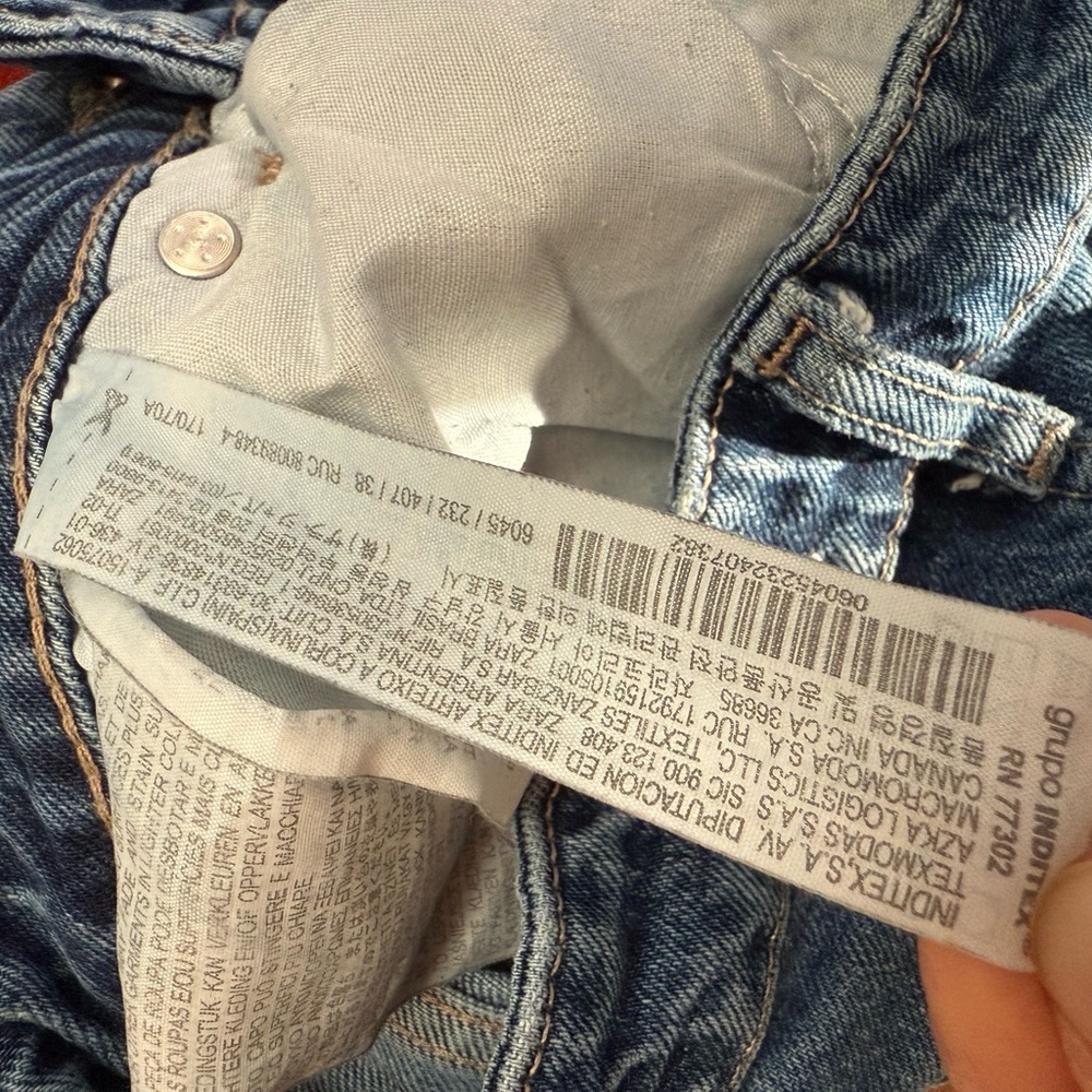 Zara Blue 99% Cotton Women's denim Jeans - Picture 6 of 10